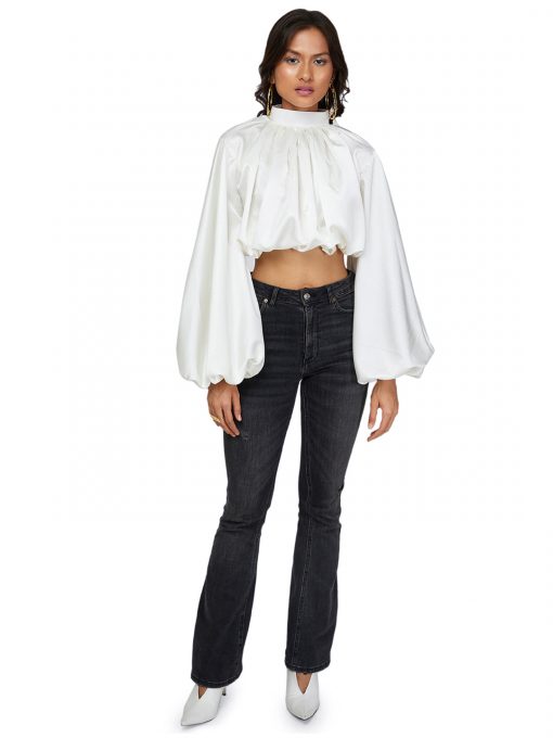 GATHERED CROP TOP