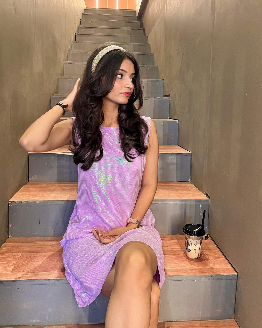Blue Sequins Dress