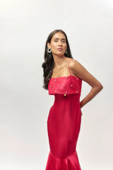 HOT PINK EMBELLISHED GOWN