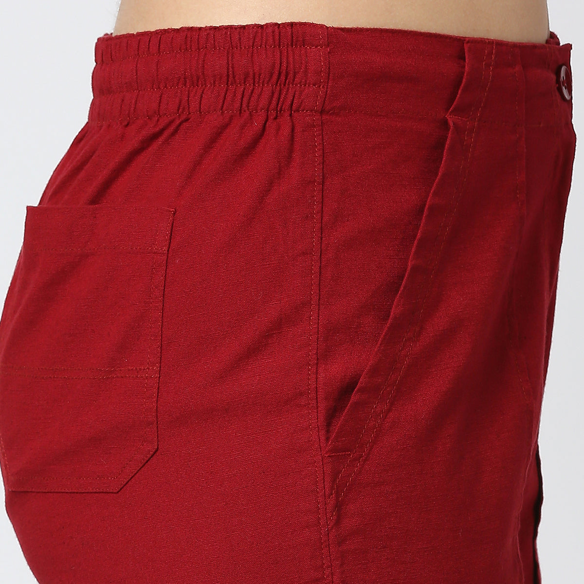 RED COTTON TROUSER