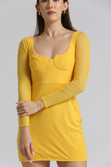 Yellow Short Dress