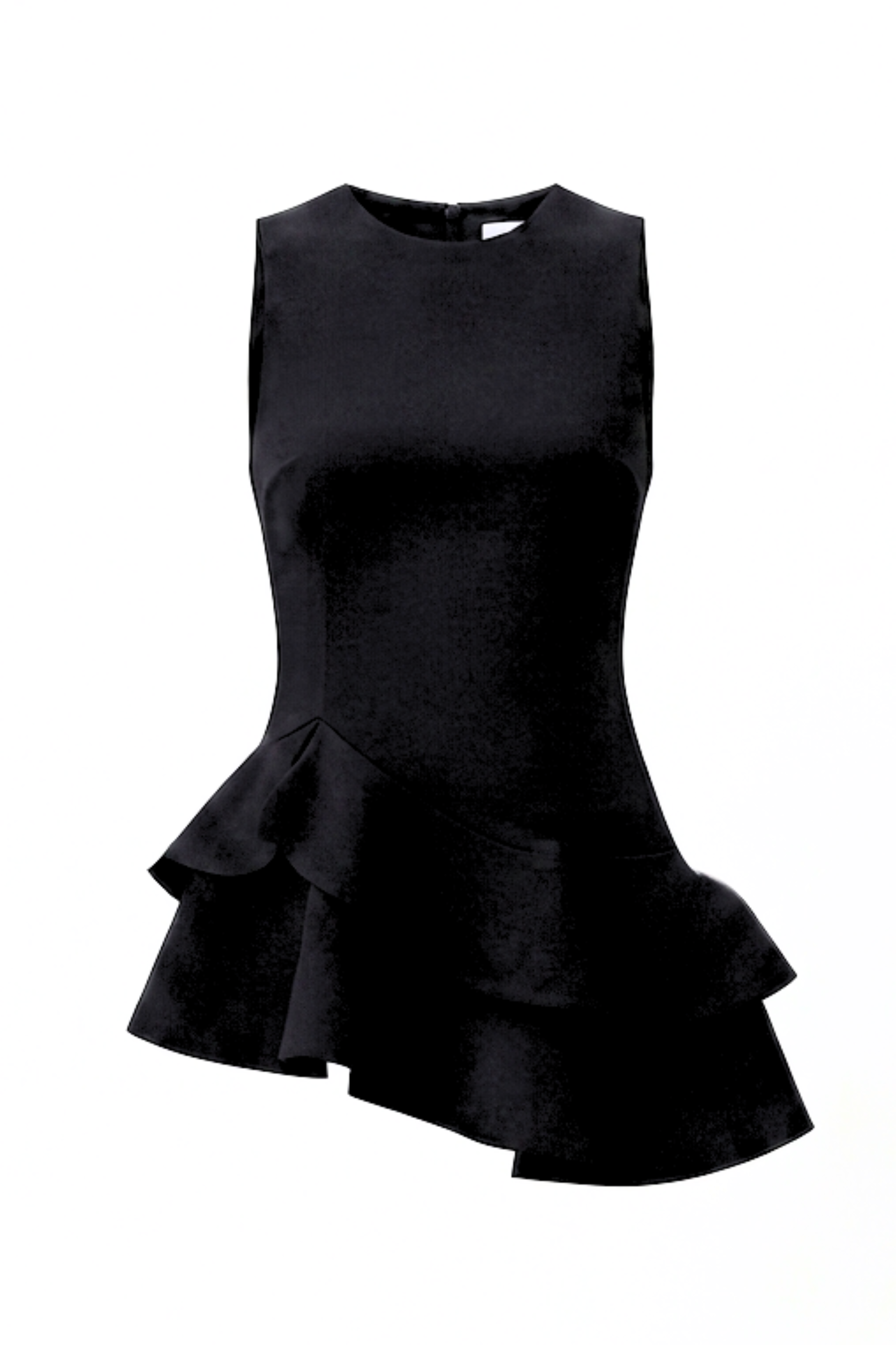 BLACK STRUCTURED MINI DRESS