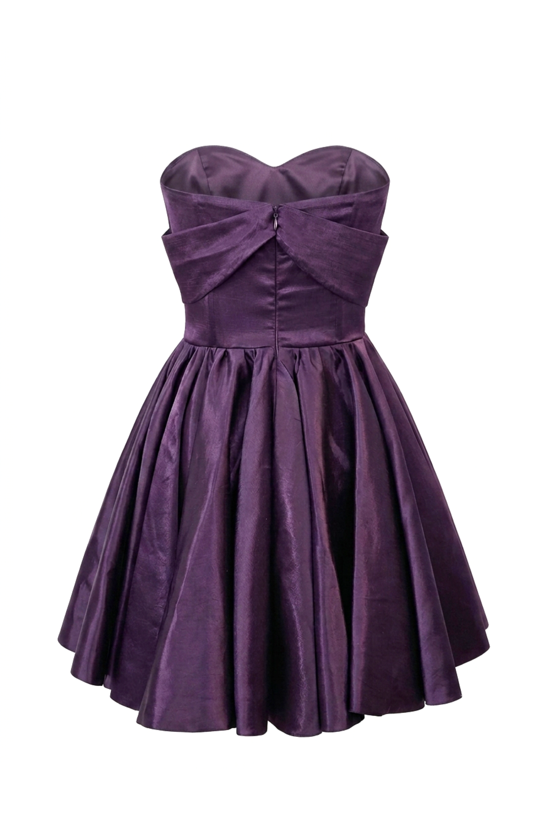 DARK PURPLE BOW DETAILING CORSET MINI DRESS