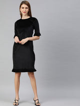 Black Dress With Pleats
