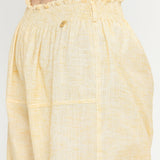 YELLOW COTTON COORD SET