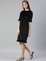 Black Dress With Pleats