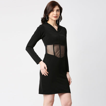 ONEPIECE WITH TRASPARENT WAIST