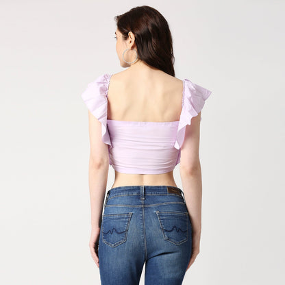 RUFFLE CROP TOP
