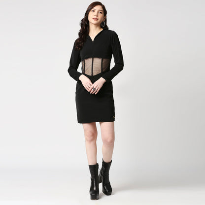 ONEPIECE WITH TRASPARENT WAIST