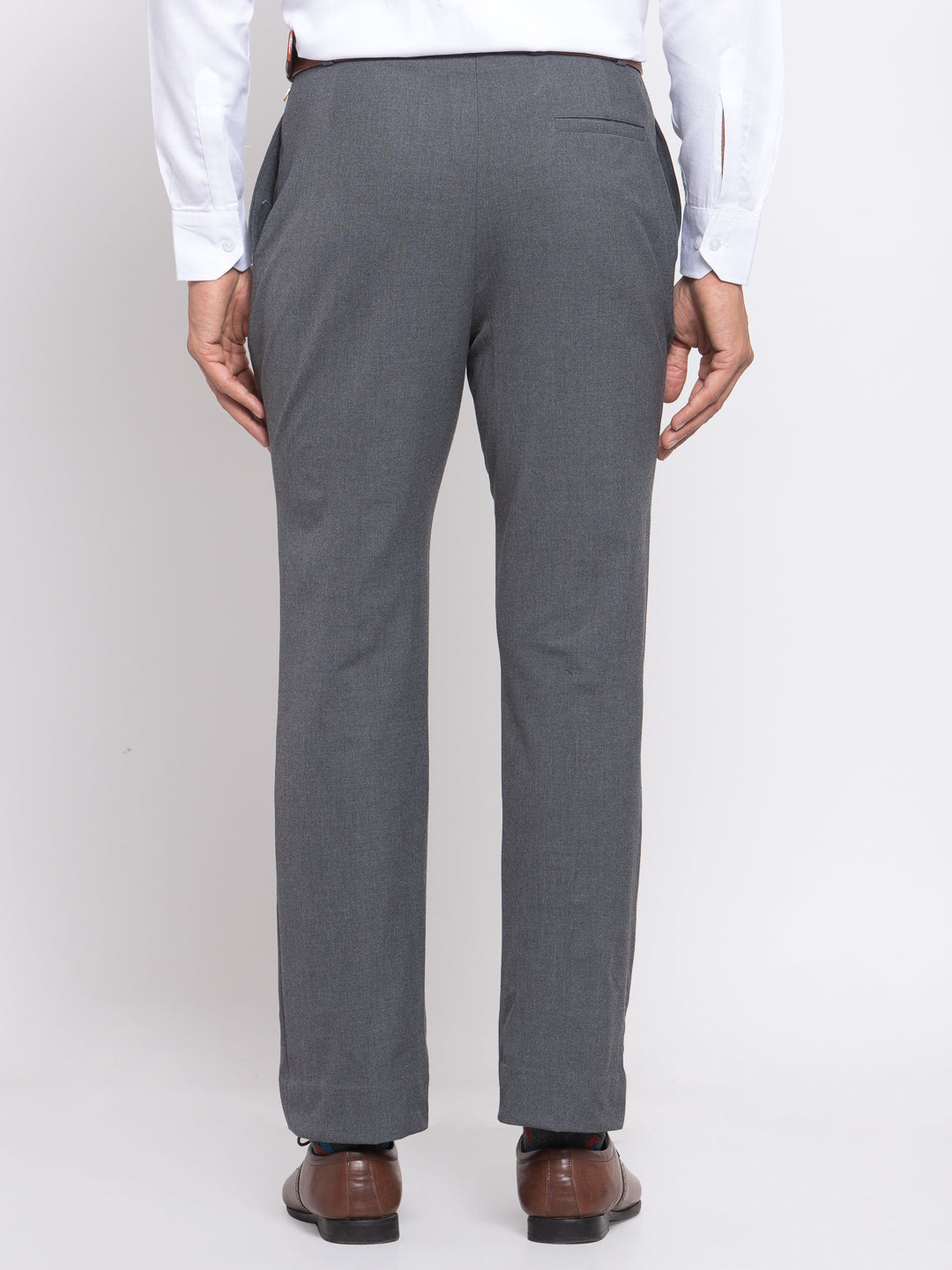 Buy online Charcoalgrey Textured Formal Trouser from Bottom Wear for Men  by Villain for 679 at 48 off  2023 Limeroadcom