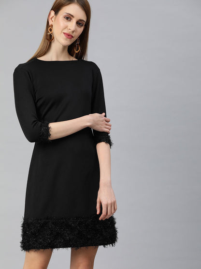 DRESS WITH FUR