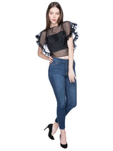 FRILL TOP WITH SLIP