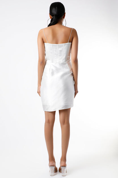 WHITE SHORT DRESS