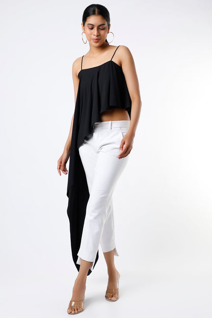 ONE SIDE DRAPE TOP