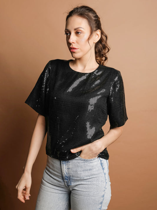 BLACK SEQUENCE TOP