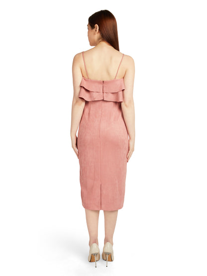 STRAPPY DRESS WITH FRONT LAYER DETAIL