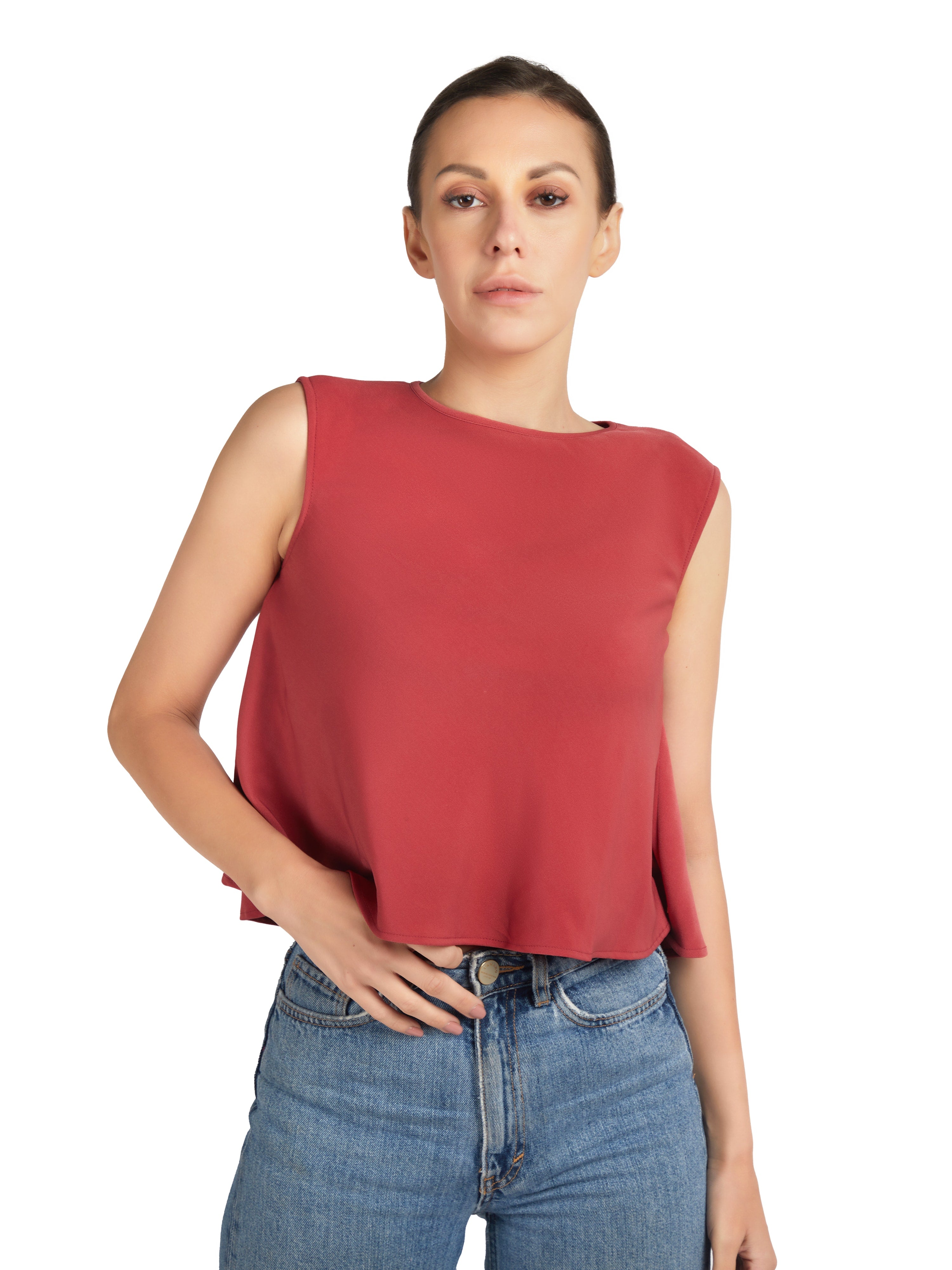 Red Casual Top