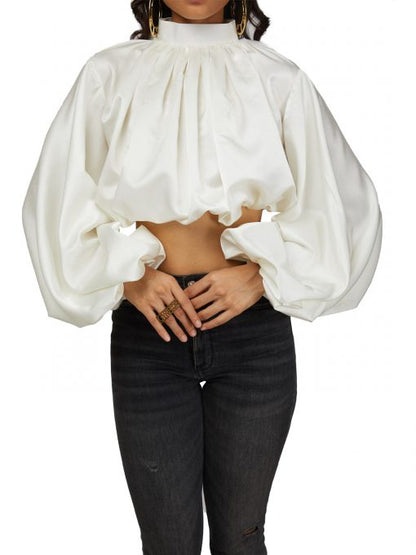 GATHERED CROP TOP